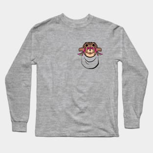 War Bear Pocket Friend Long Sleeve T-Shirt